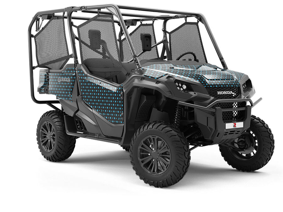 Terrific Teal Polka Dot Utility Vehicle Vinyl Wrap
