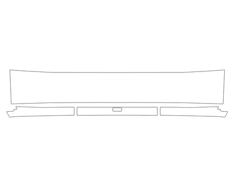 cybertruck 3M Clear Bra Bumper Precut PPF Diagram