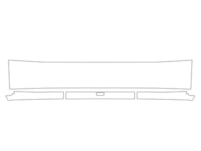 cybertruck Avery Dennison Clear Bra Bumper Precut PPF Diagram