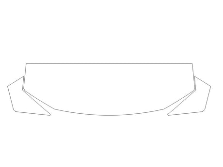 cybertruck 3M Clear Bra Hood Precut PPF Diagram