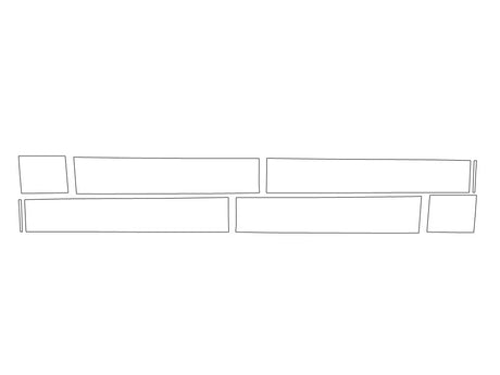 cybertruck Avery Dennison Clear Bra Door Cup Precut PPF Diagram