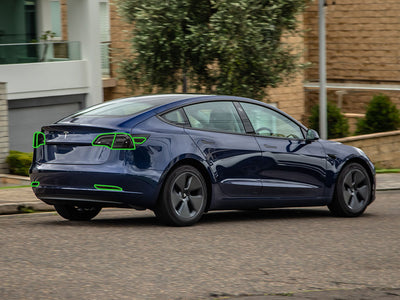model 3 Tail Light Tint Installation Points