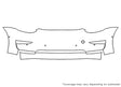model 3 3M Clear Bra Bumper Precut PPF Diagram