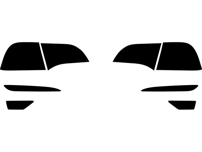 model 3 Precut Tail Light Tint Diagram