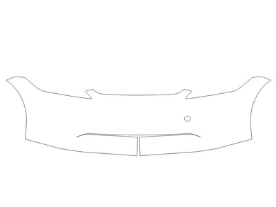 model 3 Avery Dennison Clear Bra Bumper Precut PPF Diagram
