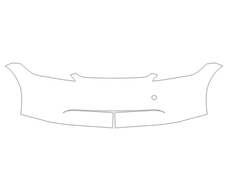 model 3 Avery Dennison Clear Bra Bumper Precut PPF Diagram