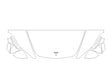 model 3 3M Clear Bra Hood Precut PPF Diagram