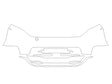 model 3 Avery Dennison Clear Bra Door Cup Precut PPF Diagram