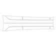 model 3 3M Clear Bra Door Cup Precut PPF Diagram