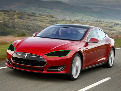 tesla model s 2012-2015 Headlight Tint Location