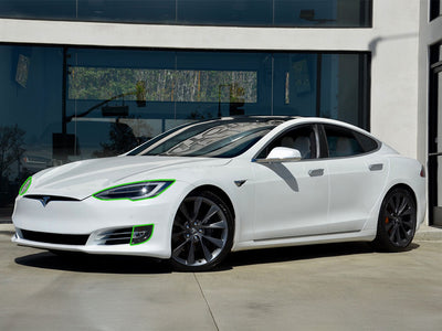 tesla model s 2012-2020 Headlight Protection Installation Location