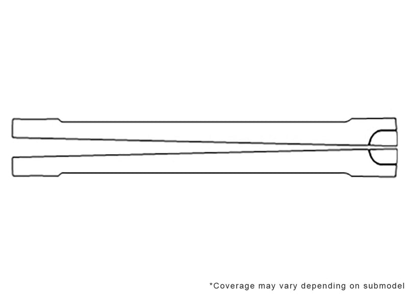 model s 3M Clear Bra Door Cup Precut PPF Diagram
