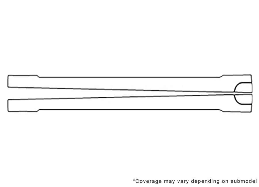 model s 3M Clear Bra Door Cup Precut PPF Diagram