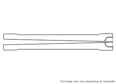 model s Avery Dennison Clear Bra Door Cup Precut PPF Diagram