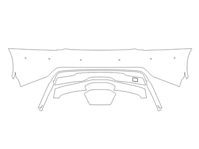 model s 3M Clear Bra Door Cup Precut PPF Diagram