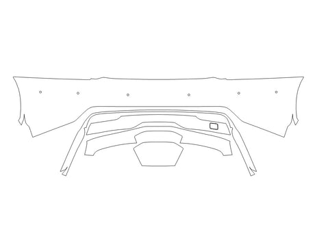 model s Avery Dennison Clear Bra Door Cup Precut PPF Diagram
