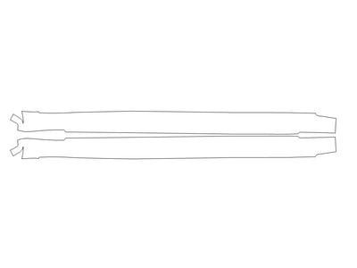 model s 3M Clear Bra Door Cup Precut PPF Diagram