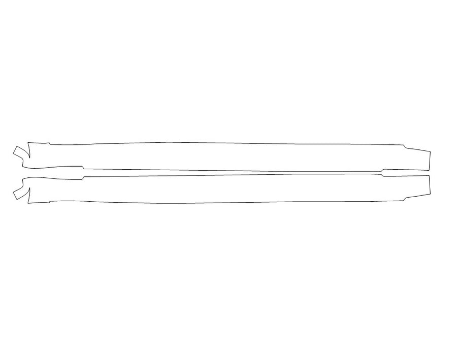 model s 3M Clear Bra Door Cup Precut PPF Diagram