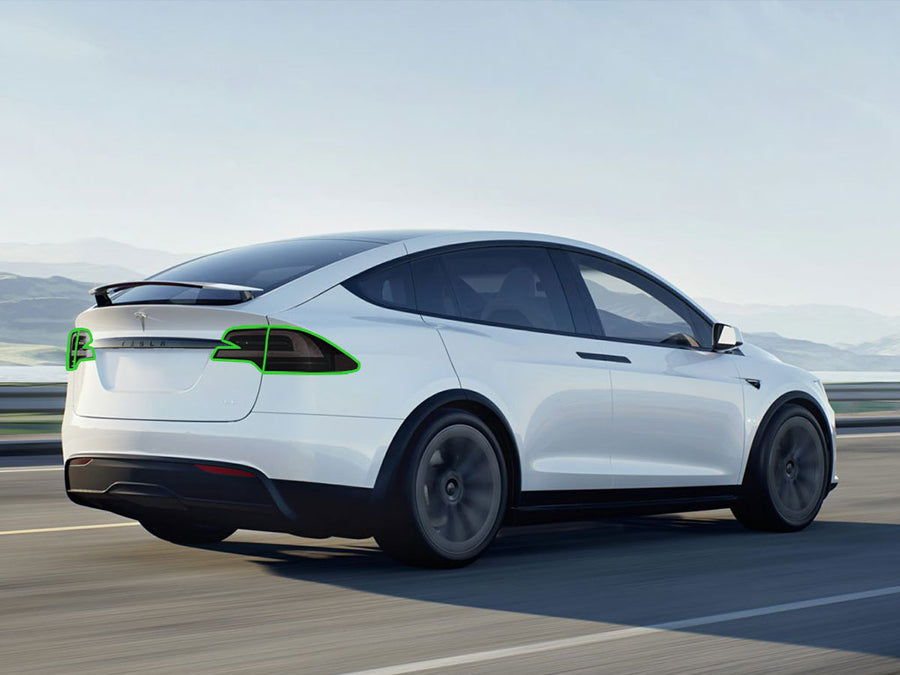 model x Tail Light Tint Installation Points