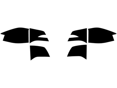 model x Precut Tail Light Tint Diagram