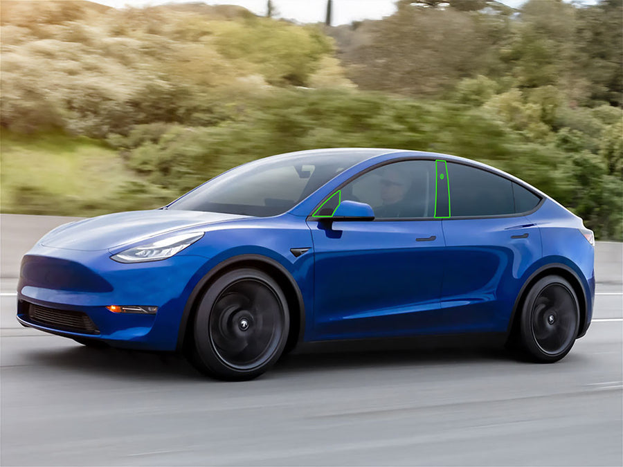 tesla model y 2020-2023 Pillar Post Trim Installation Location