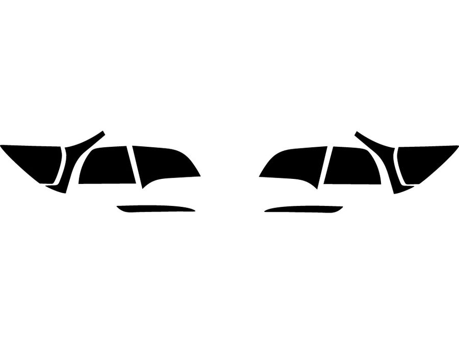 model y Precut Tail Light Tint Diagram