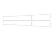 model y Avery Dennison Clear Bra Door Cup Precut PPF Diagram