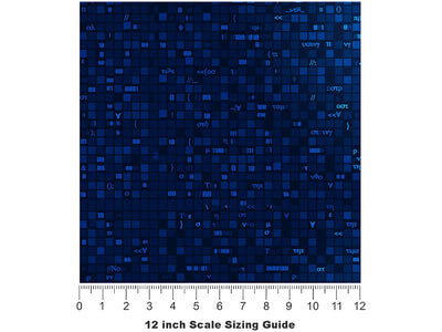 The Air Technology Vinyl Film Pattern Size 12 inch Scale~Rwraps The Air Technology Sizing Chart~3