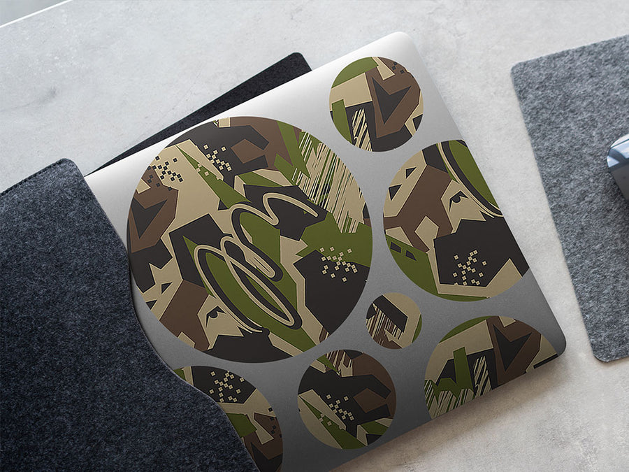 the authority abstract geometric DIY Laptop Stickers