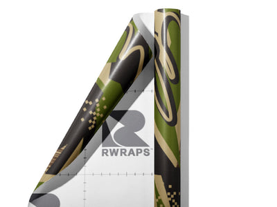 The Authority Abstract Wrap Film Sheets~Rwraps Series 914 The Authority Abstract Scrolled Sheet~3
