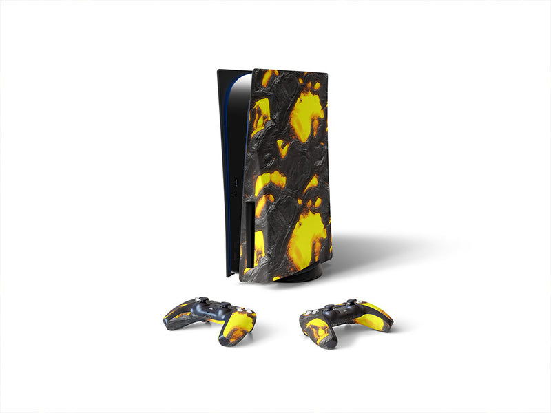 the blob lava Sony PS5 DIY Skin