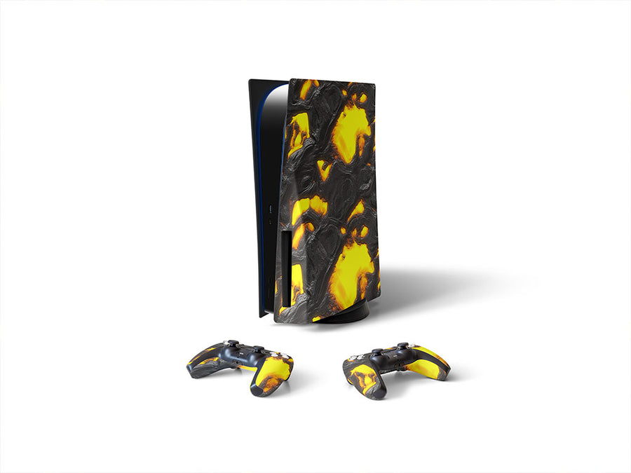 the blob lava Sony PS5 DIY Skin