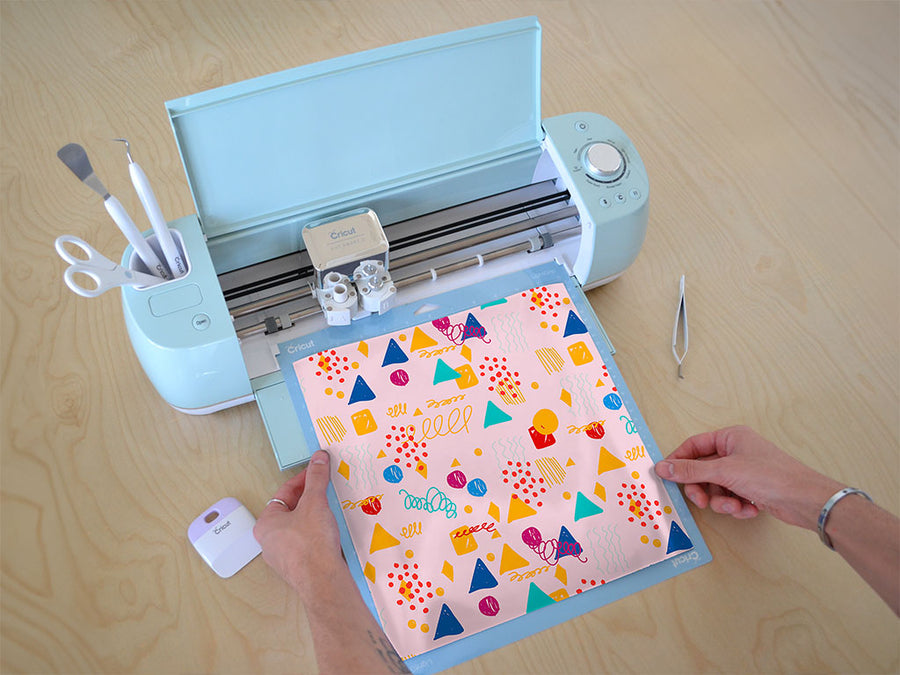the blonde abstract geometric Cricut Compatible Vinyl