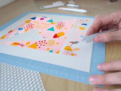 the blonde abstract geometric Easy Weed Craft Vinyl