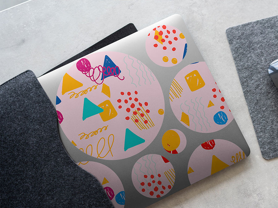 the blonde abstract geometric DIY Laptop Stickers