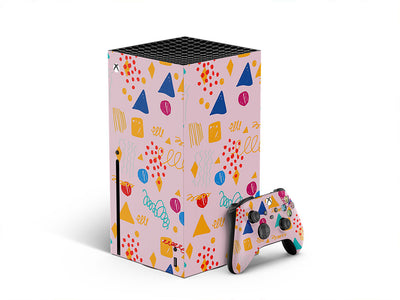 the blonde abstract geometric XBOX DIY Decal