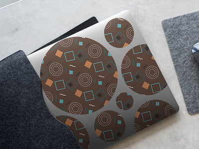 the brunette abstract geometric DIY Laptop Stickers