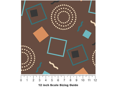 The Brunette Abstract Vinyl Film Pattern Size 12 inch Scale~Rwraps The Brunette Abstract Sizing Chart~2