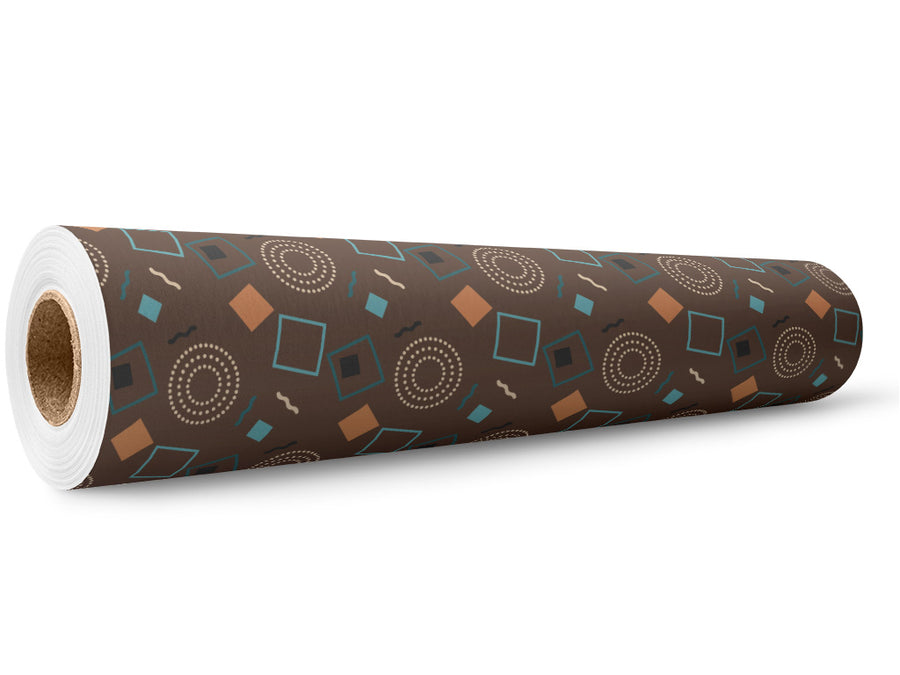 The Brunette Abstract Wrap Film Wholesale Roll~Rwraps Series 914 Digitally Printed Vinyl Roll~5