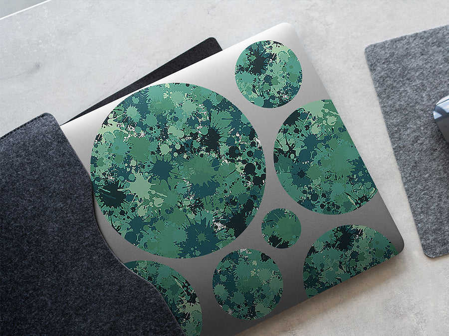 the brush paint splatter DIY Laptop Stickers