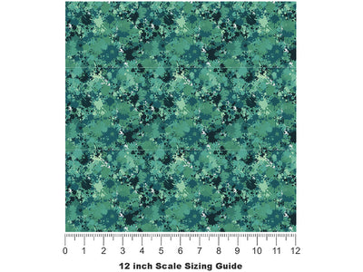 The Brush Paint Splatter Vinyl Film Pattern Size 12 inch Scale~Rwraps The Brush Paint Splatter Sizing Chart~2