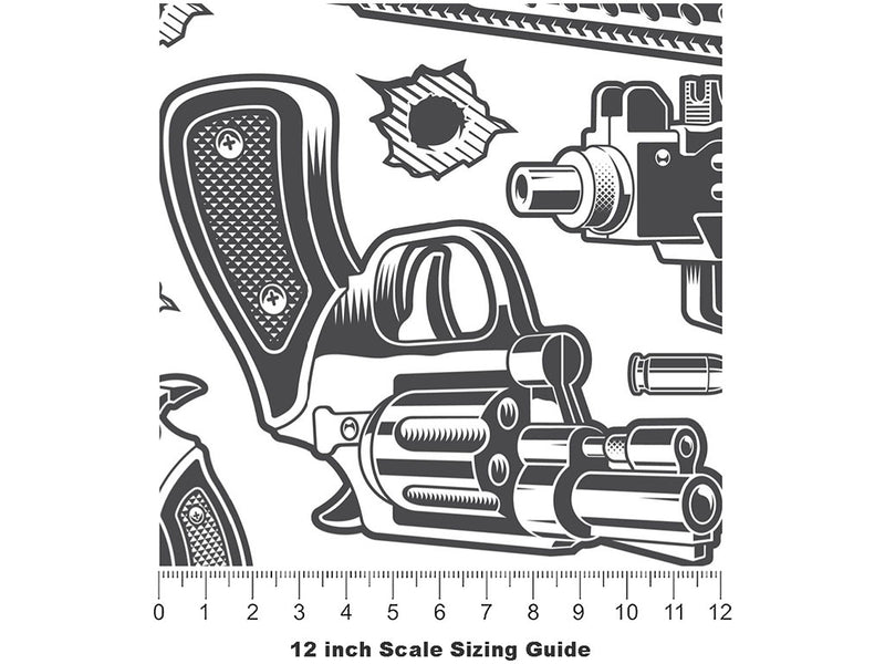 The Calvary Weapon Vinyl Film Pattern Size 12 inch Scale~Rwraps The Calvary Weapon Sizing Chart~2