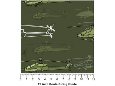 The Chopper Americana Vinyl Film Pattern Size 12 inch Scale~Rwraps The Chopper Americana Sizing Chart~3