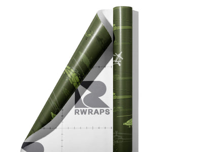 The Chopper Americana Wrap Film Sheets~Rwraps Series 914 The Chopper Americana Scrolled Sheet~4