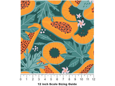 The Coorg Fruit Vinyl Film Pattern Size 12 inch Scale~Rwraps The Coorg Fruit Sizing Chart~2
