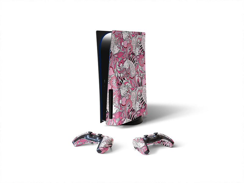 the feminine floral Sony PS5 DIY Skin