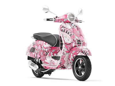 The Feminine Floral Vespa Scooter Wrap Film