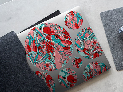the fever floral DIY Laptop Stickers