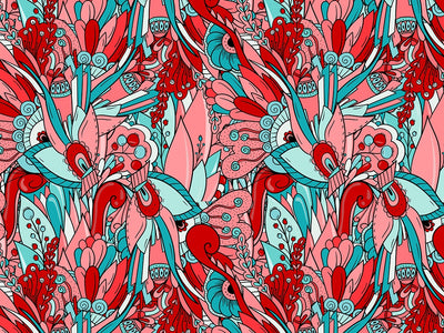 The Fever Floral Vinyl Wrap Pattern~Rwraps Series 914 Digitally Printed Vinyl Wrap~0