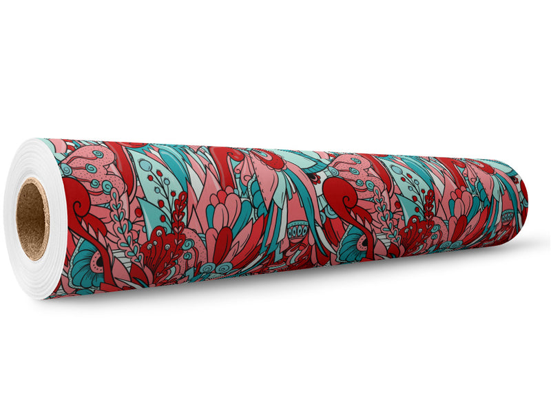 The Fever Floral Wrap Film Wholesale Roll~Rwraps Series 914 Digitally Printed Vinyl Roll~5
